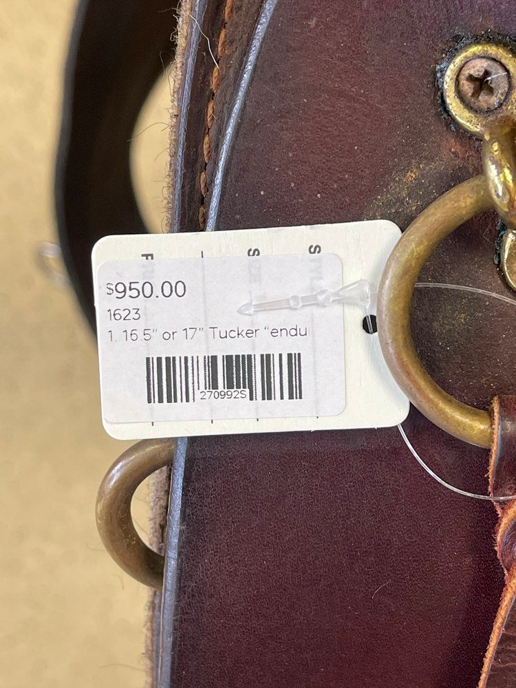 17.5” Tucker saddle, M tree, Cheyanne or High Plains, 2001 model