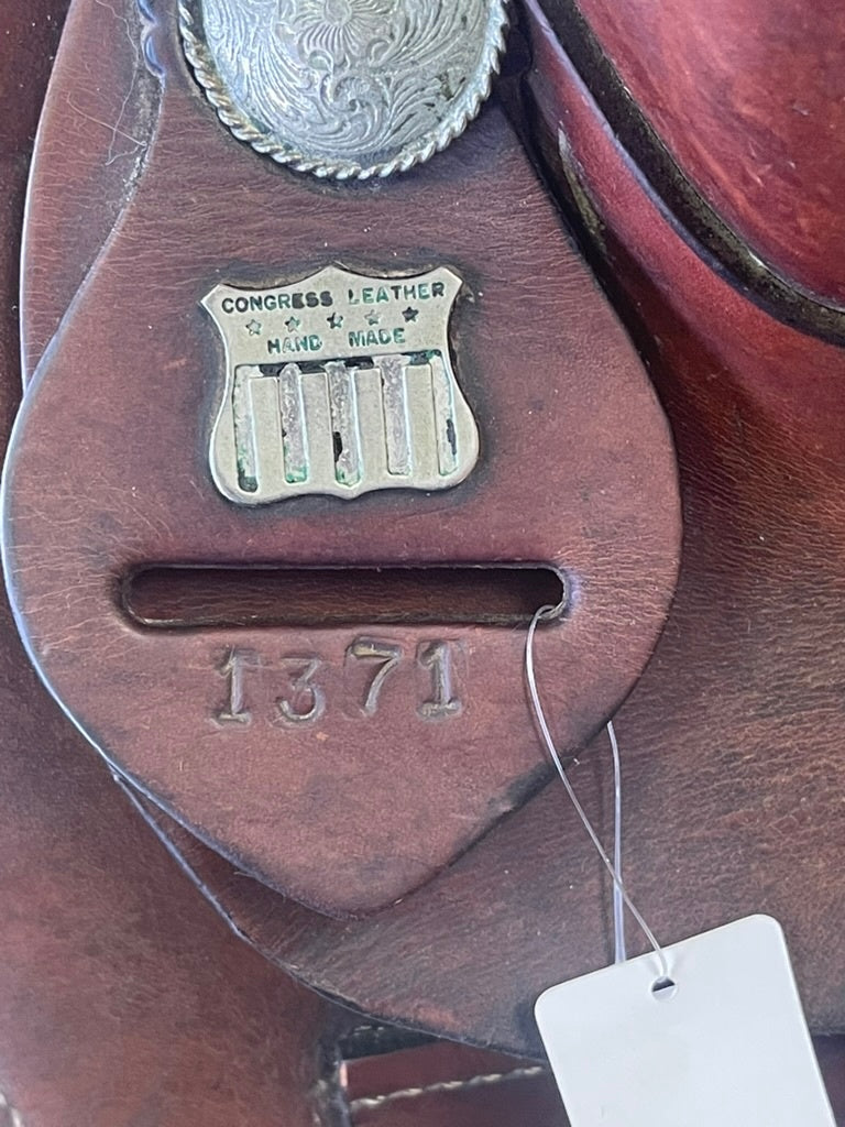 4. 16” Congress Leather All around saddle w/back cinch