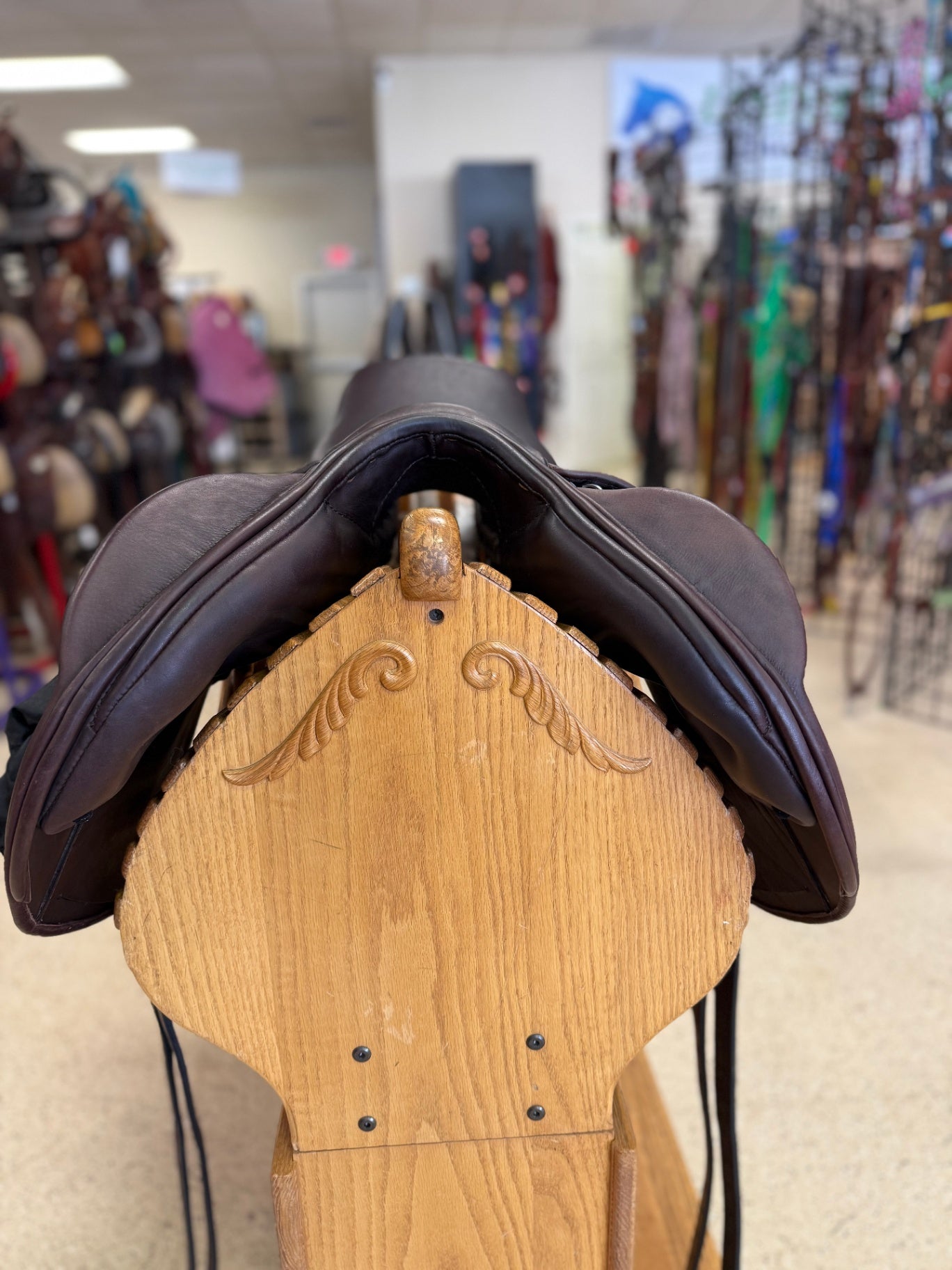 19. 17” W tree monoflap eventing saddle, Dover circuit