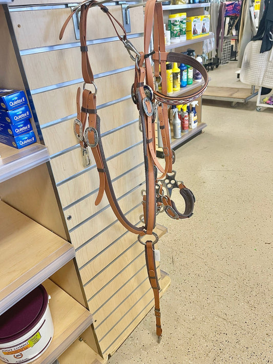 1. Large Horse Tan Biothane Headstall/Hack/Breast Collar set, Taylored Tack