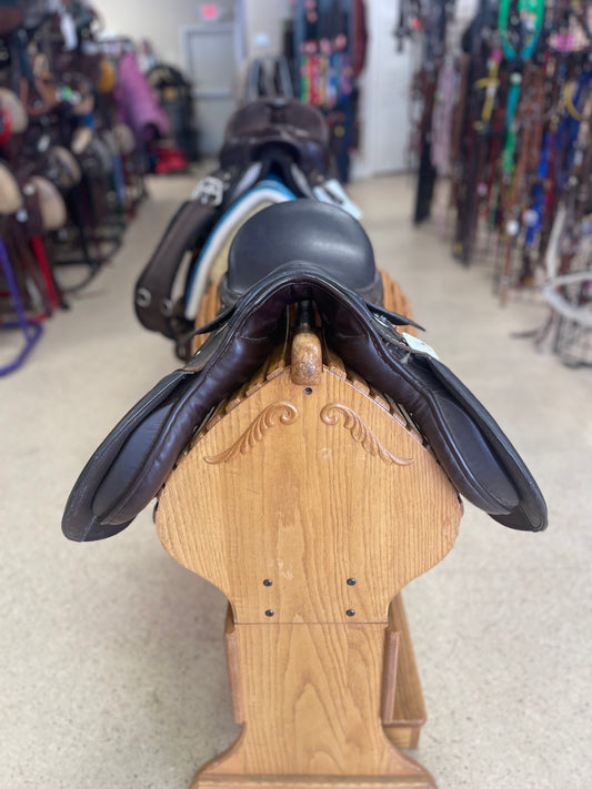 21. 16” All Purpose Wide tree no brand saddle, dk brown