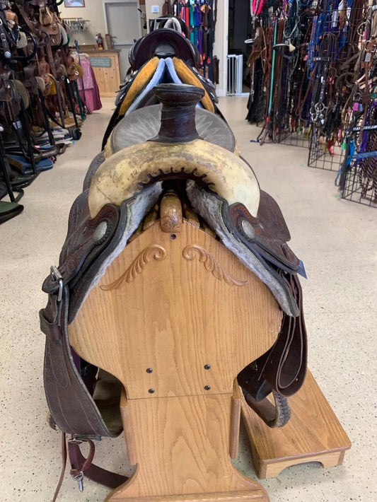 1. 16” Dale Fredricks roping saddle w/back cinch