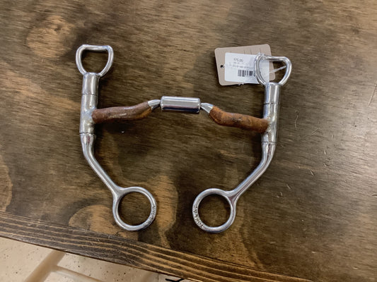 23. 5” low port swivel shank level 1 myler bit, 3” long shanks