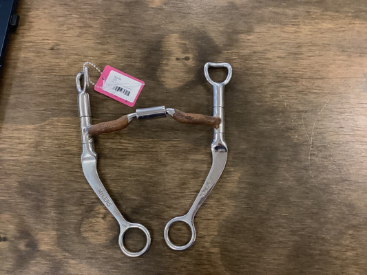 25. 5” low port swivel shank myler bit, 5” long shanks