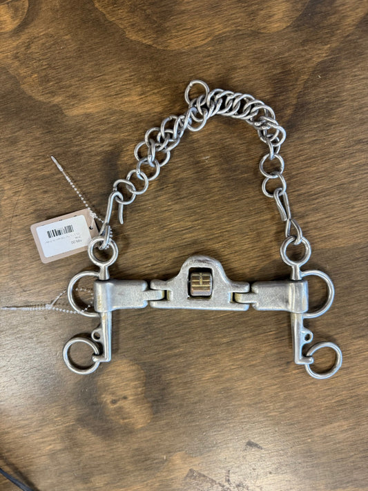 33. 5 ½ Flat Pelham Bit W/ Roller, Milkner