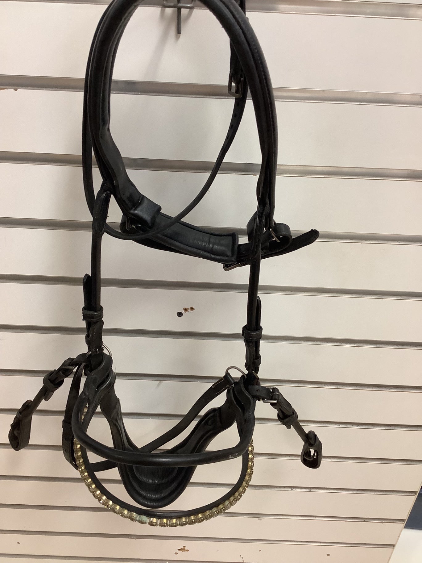 135. Sz full/3 black PS of Sweden Bridle, 2 browbands