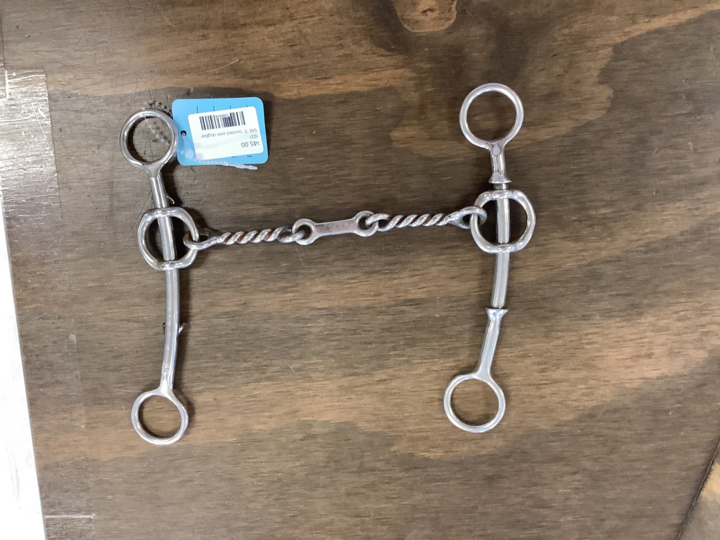 648. 5” twisted wire dogbone Gag bit, Carol Goostree/Classic Equine