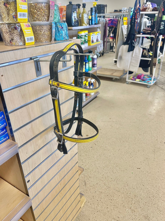 5.Black/Yellow Biothane Bridle