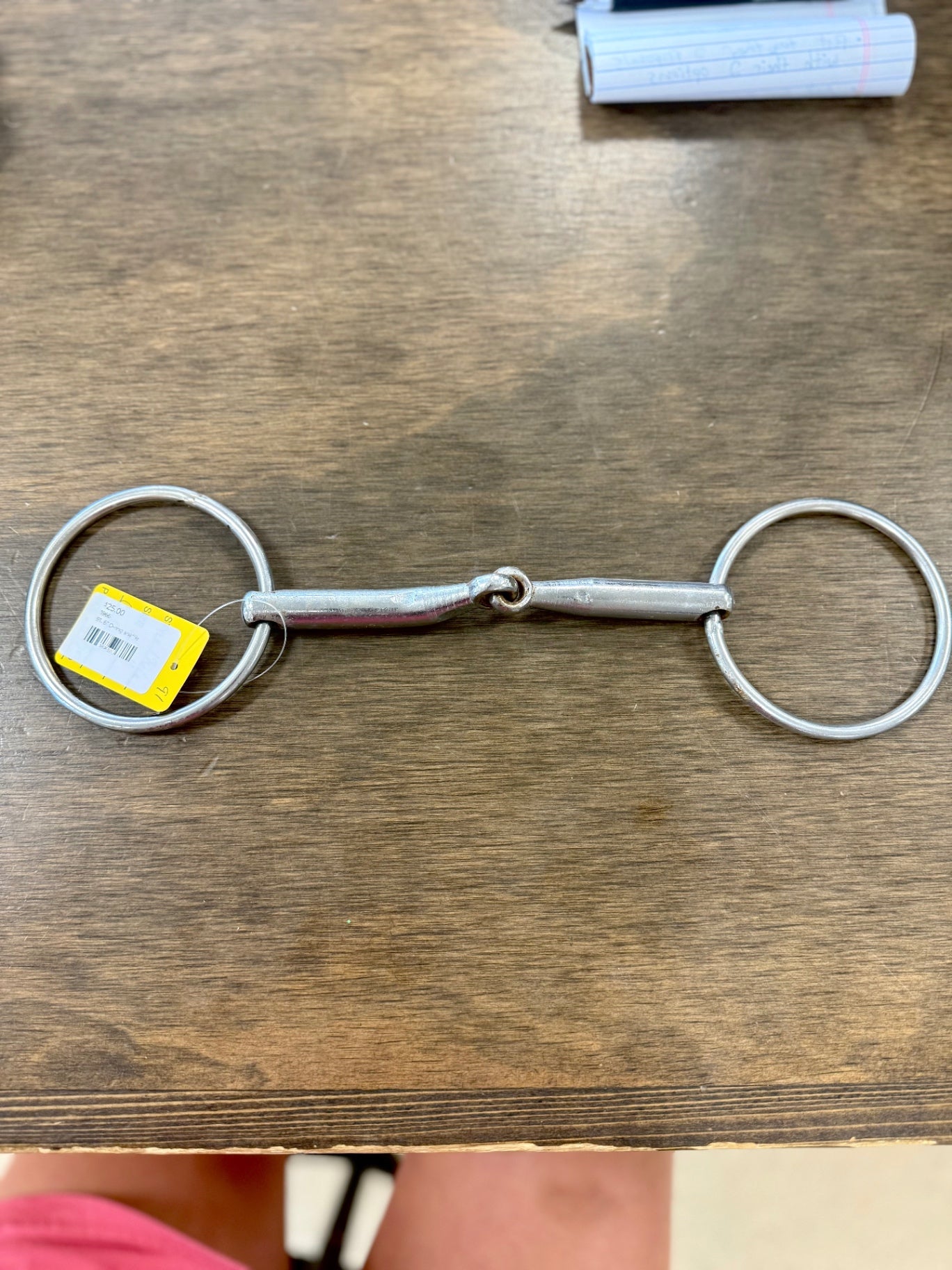 6” Loose ring/O-ring single break snaffle bit, SS