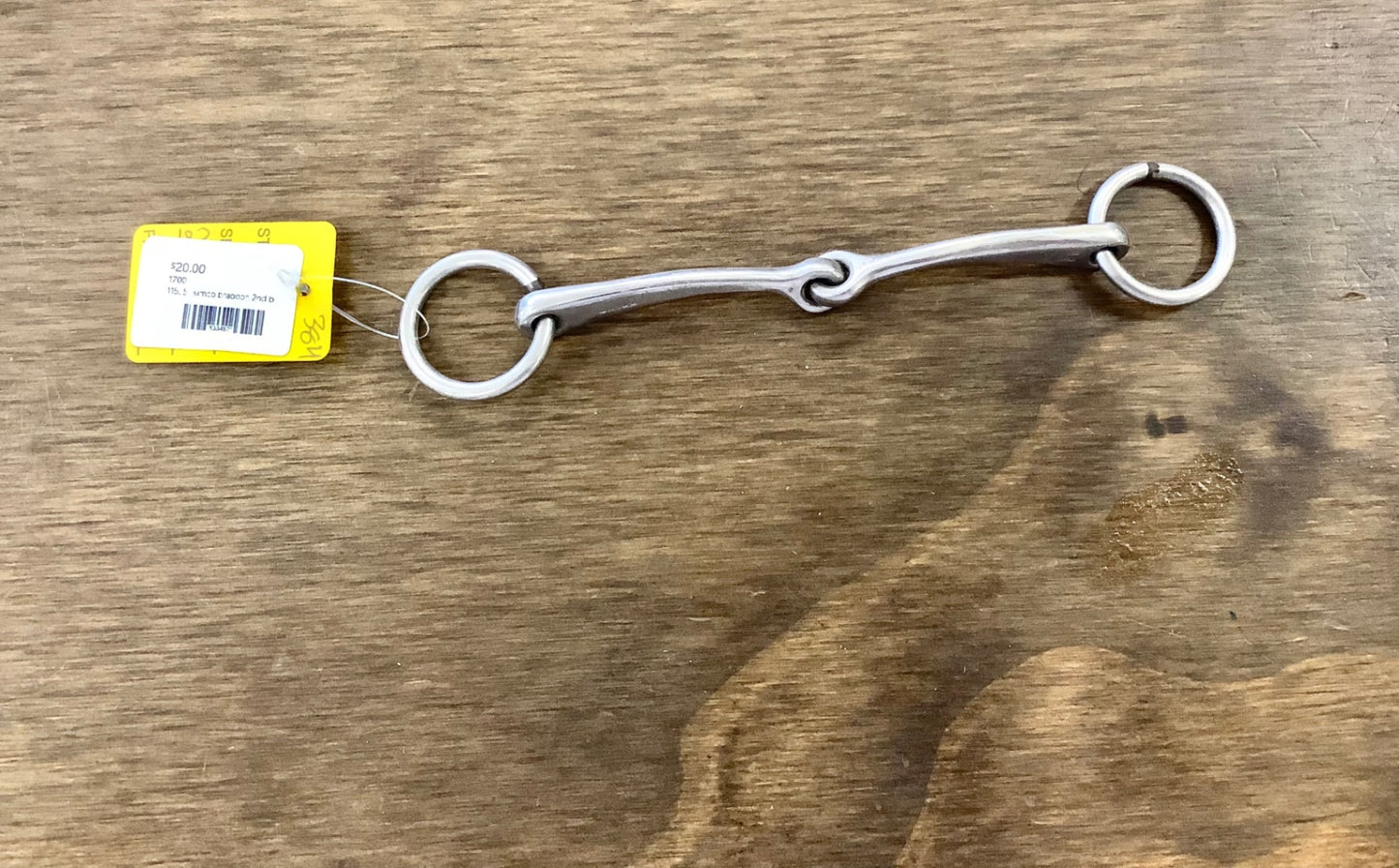 115. 5’’ simco bradoon 2nd bit for double bridle, 1 ¼ rings