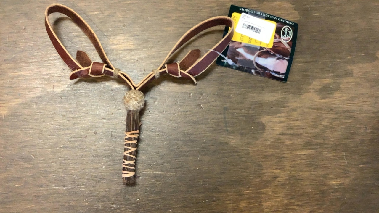 134. Leather Shu-fly curb strap, NWT