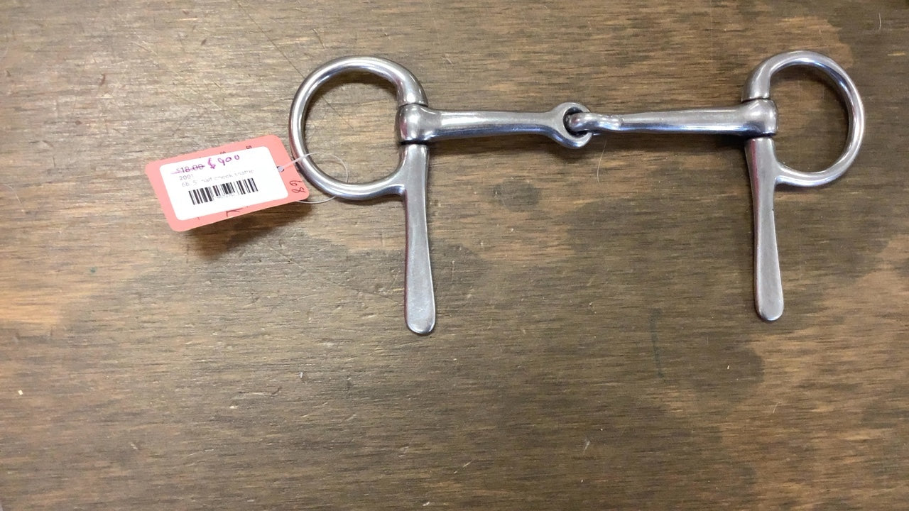 68. 5” half cheek snaffle