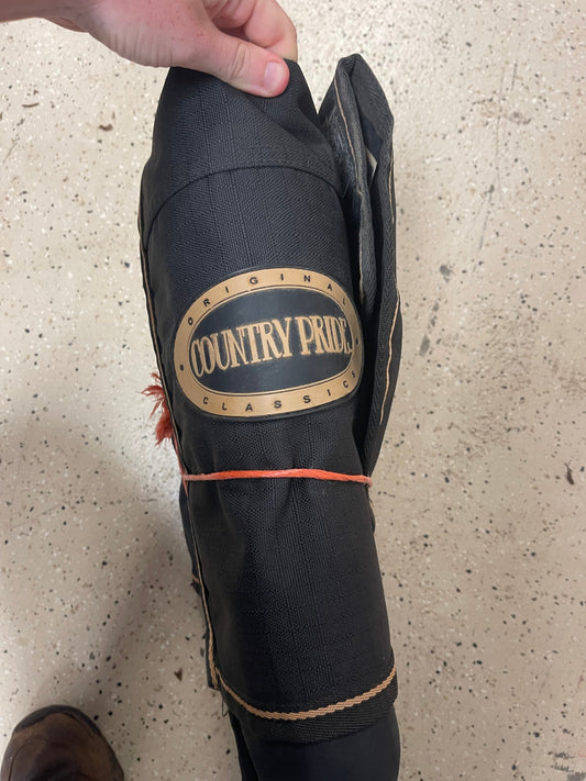 44. 78” black country pride turnout sheet, good condition