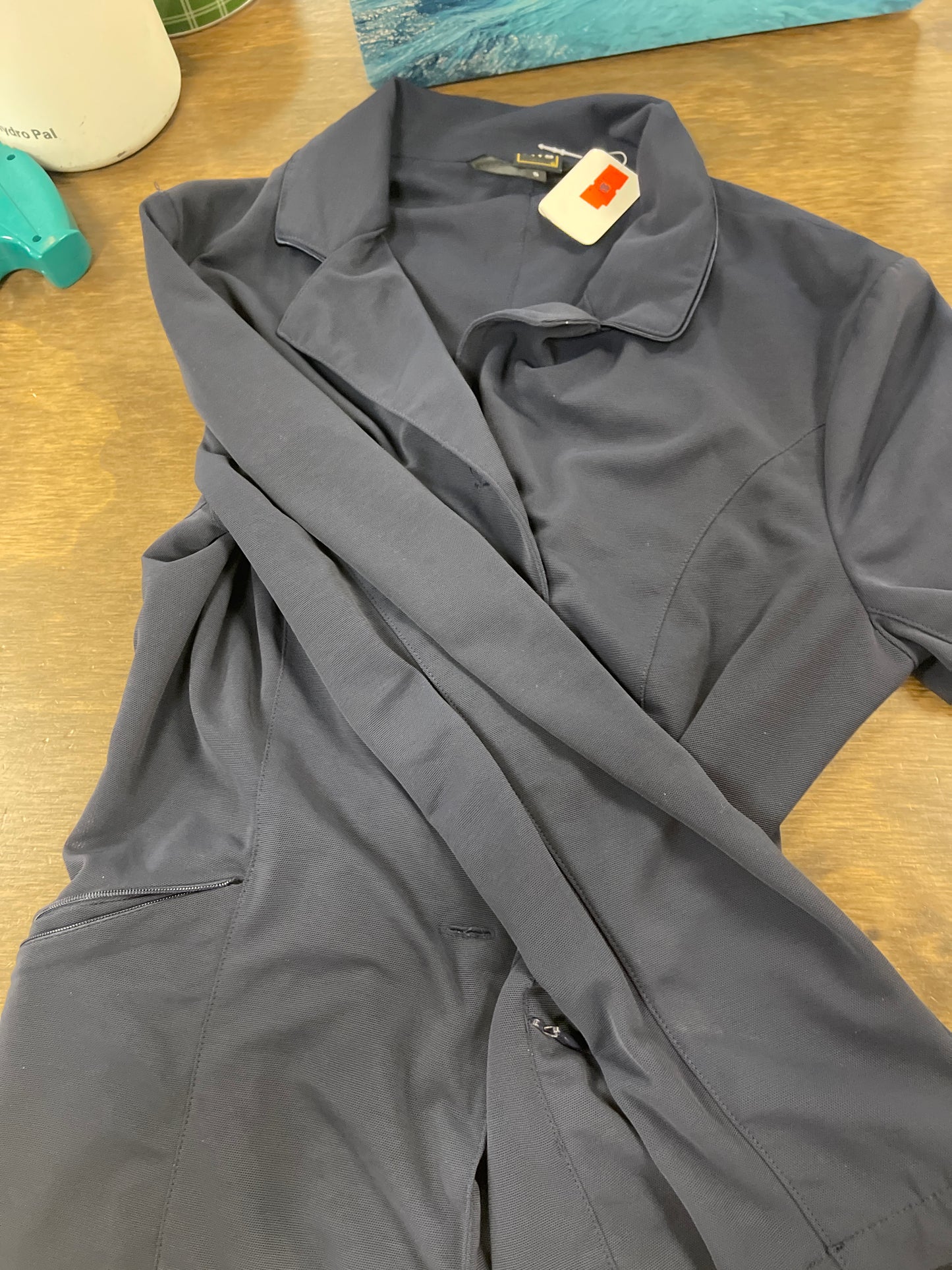 Lds Small Navy Mesh show jacket, FITS, coats069