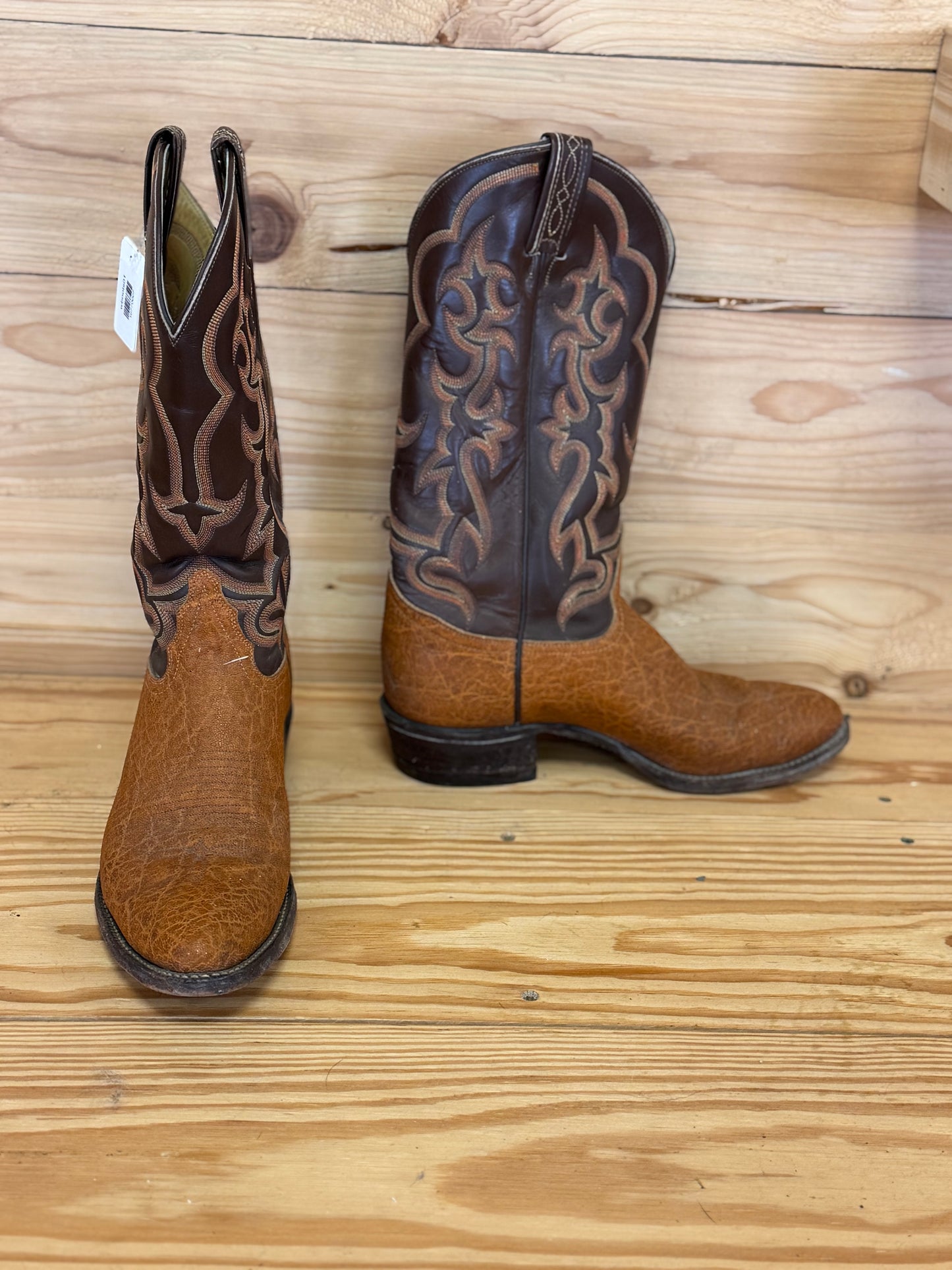 7. Sz 8.5 orange Elephant leather Boots, wboots01