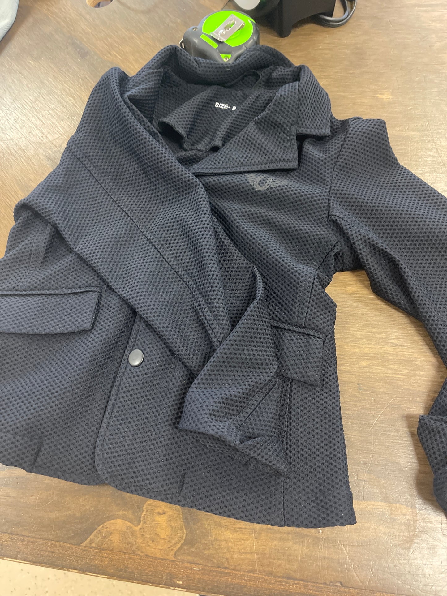 18. Kids 8 black mesh show jacket, Tuffrider, coats024