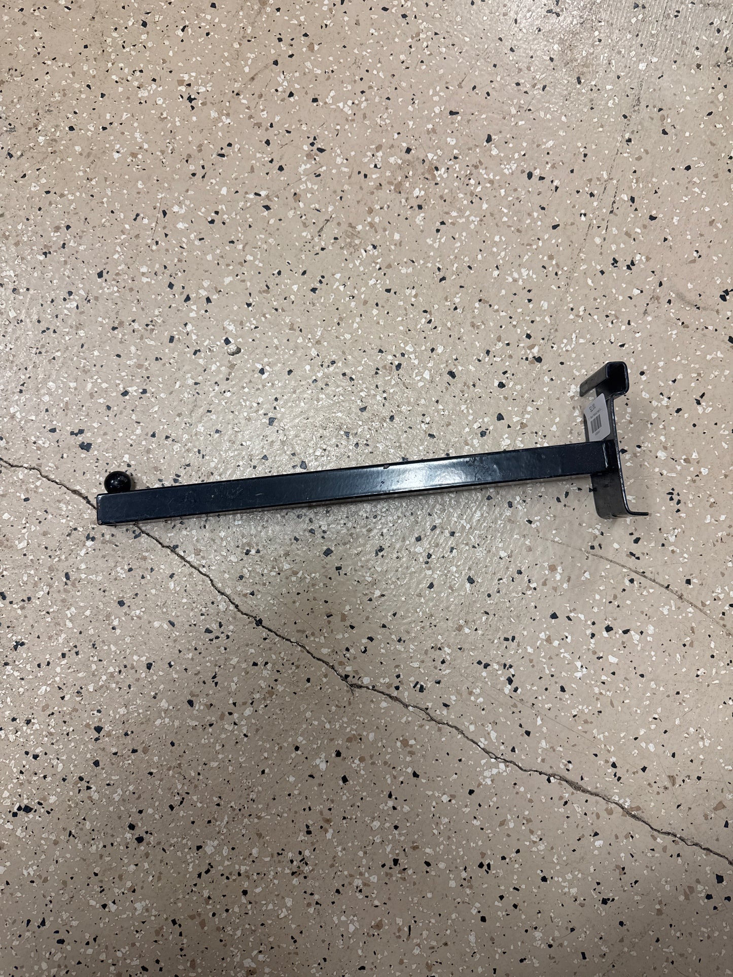 12" Black Faceout hook for gridwall