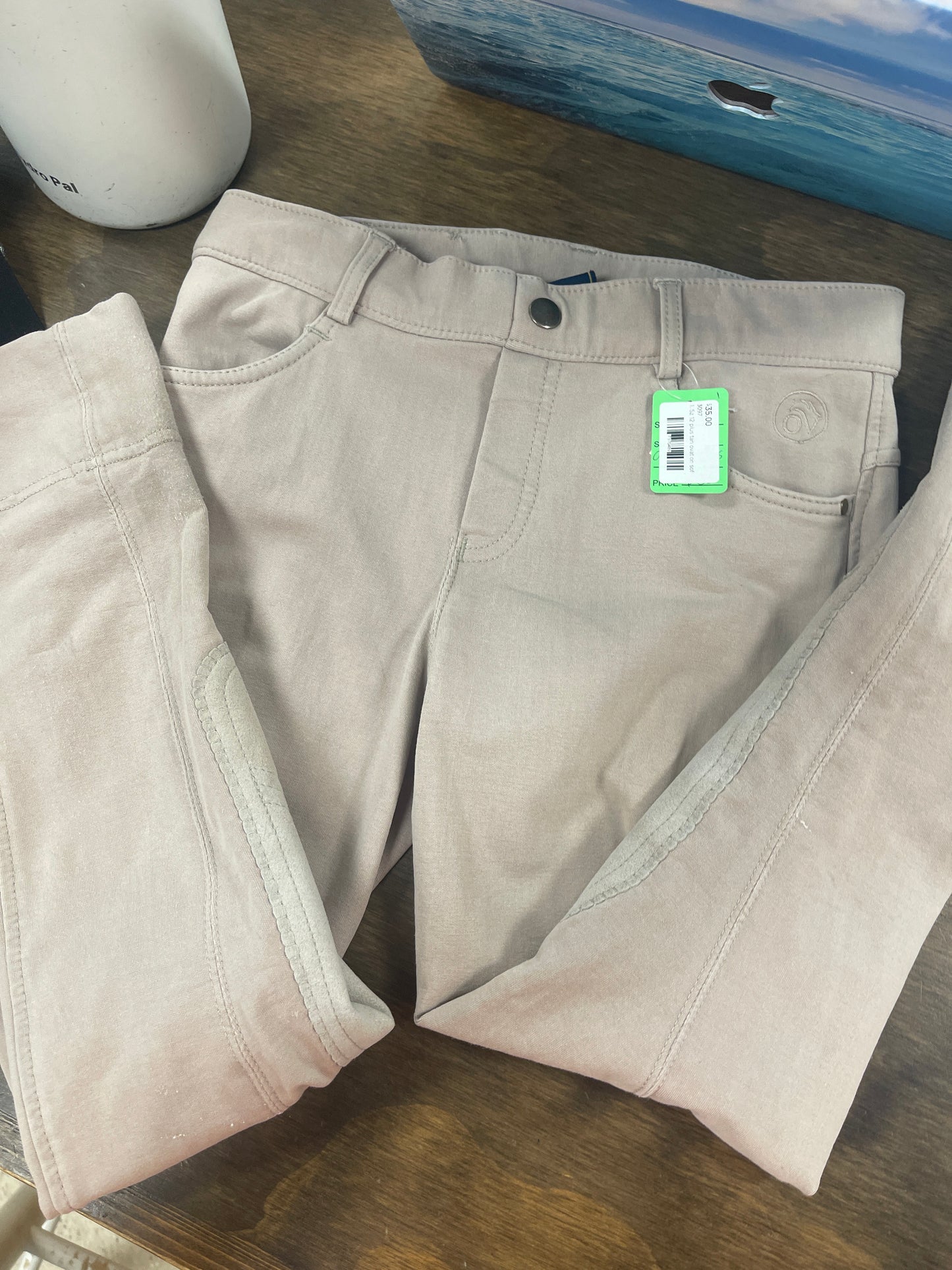 1. Sz 12 plus tan knee patch ovation softflex jods, pants114
