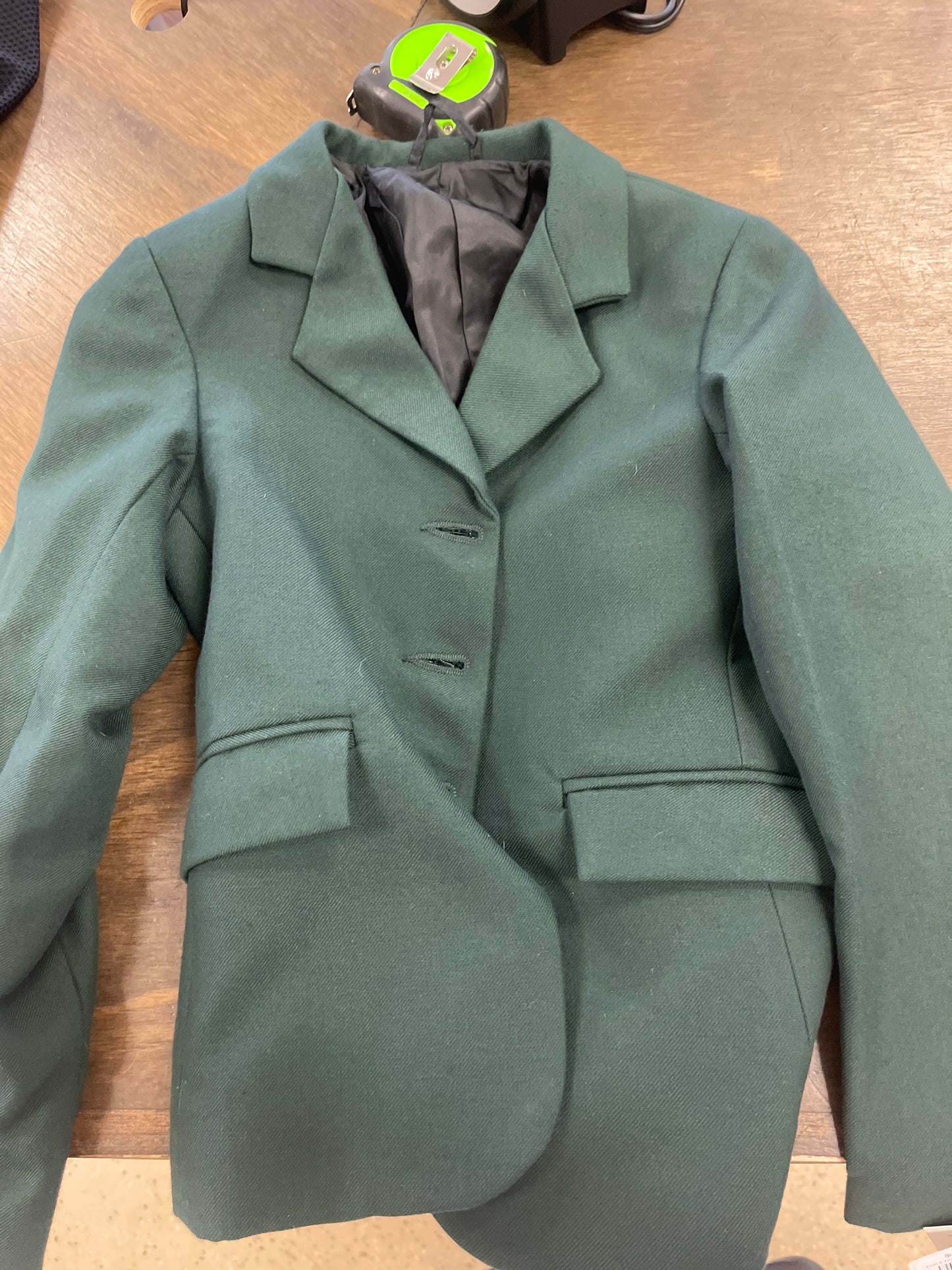 Kids 8 Hunter Green starter show jacket, Tuffrider, coats025