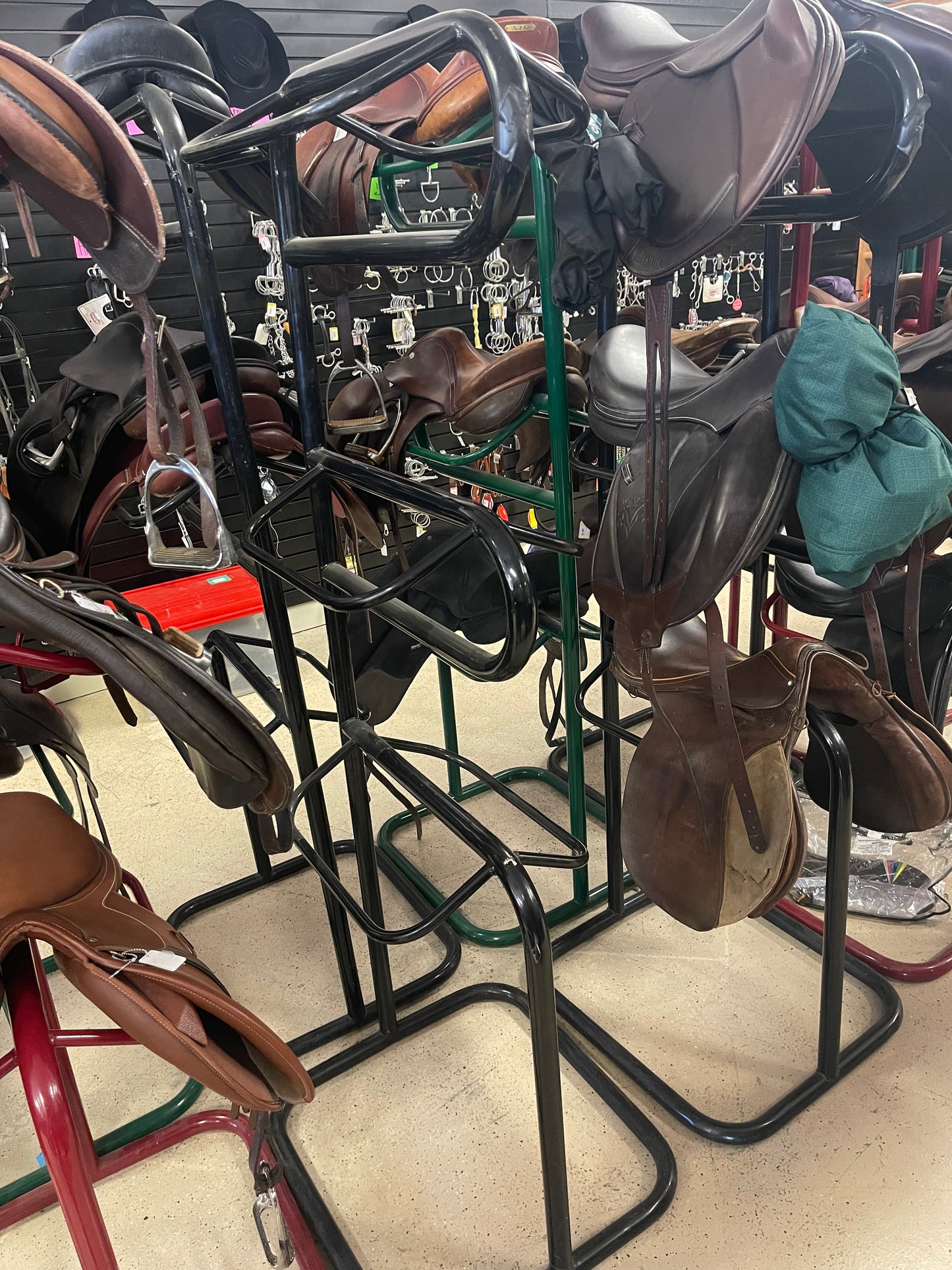 3 Tier Saddle Rack Heavy Duty, Black