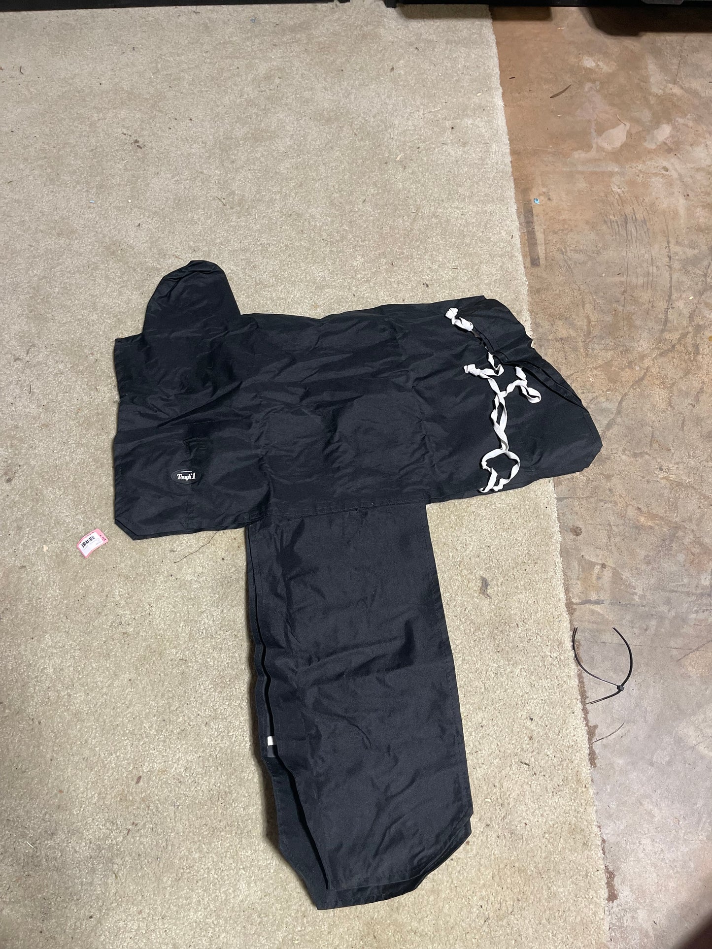 Black tough1 western saddle cover