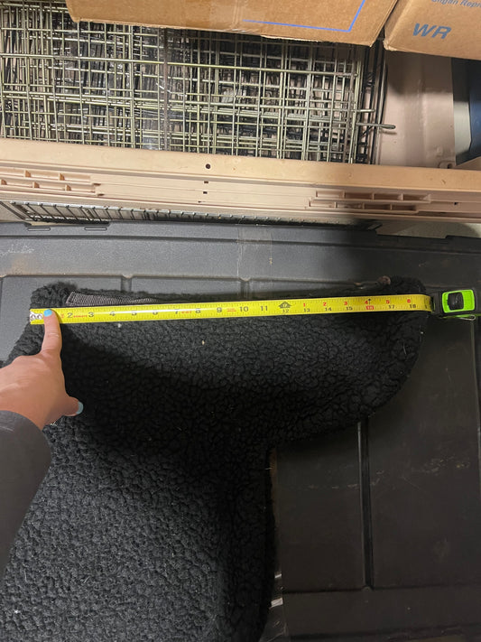 16” Black fleece fitted show pad, Ronmar