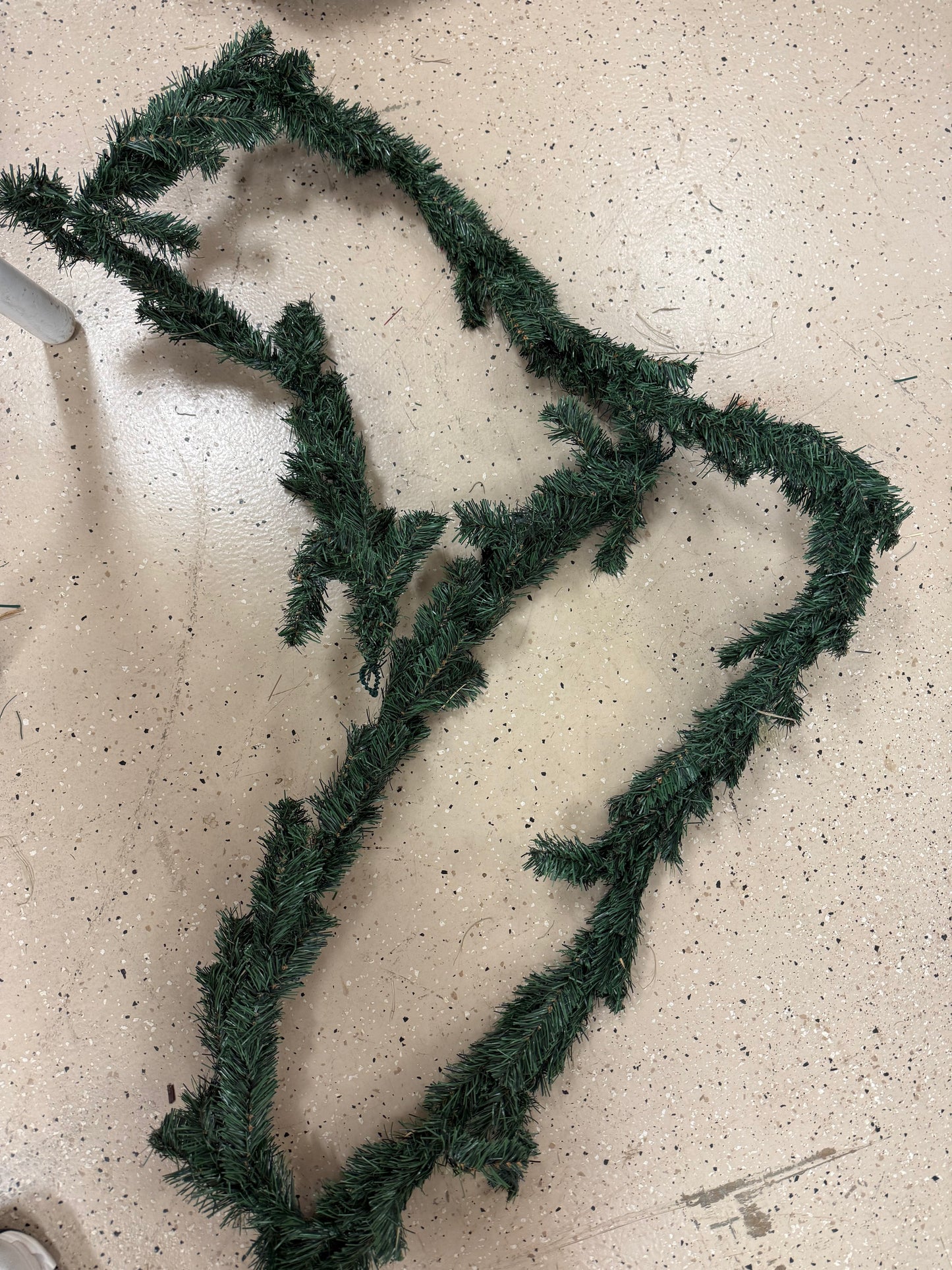 6 feet of wired Christmas garland