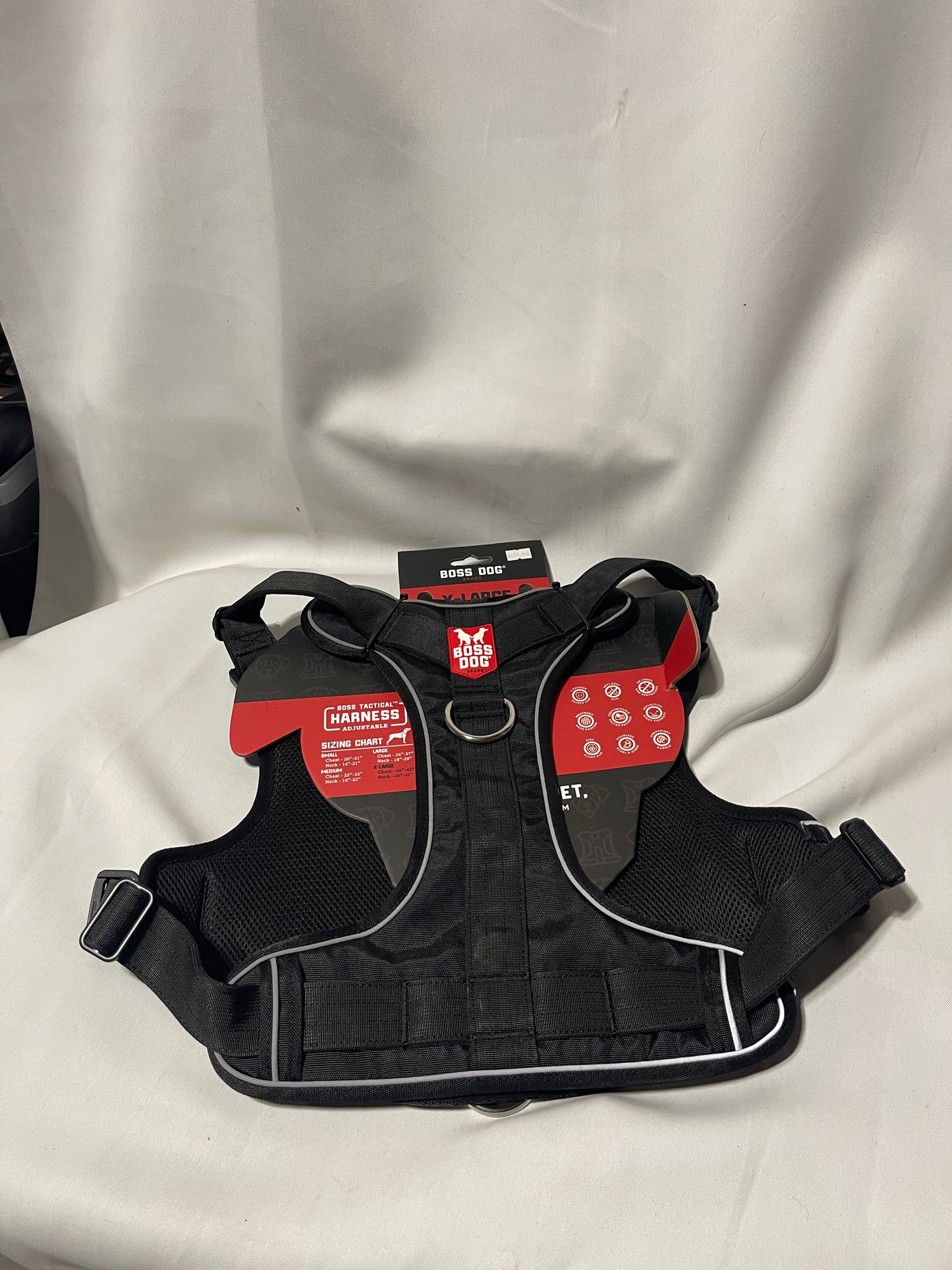 XL Boss Dog Tactical Harness, Black