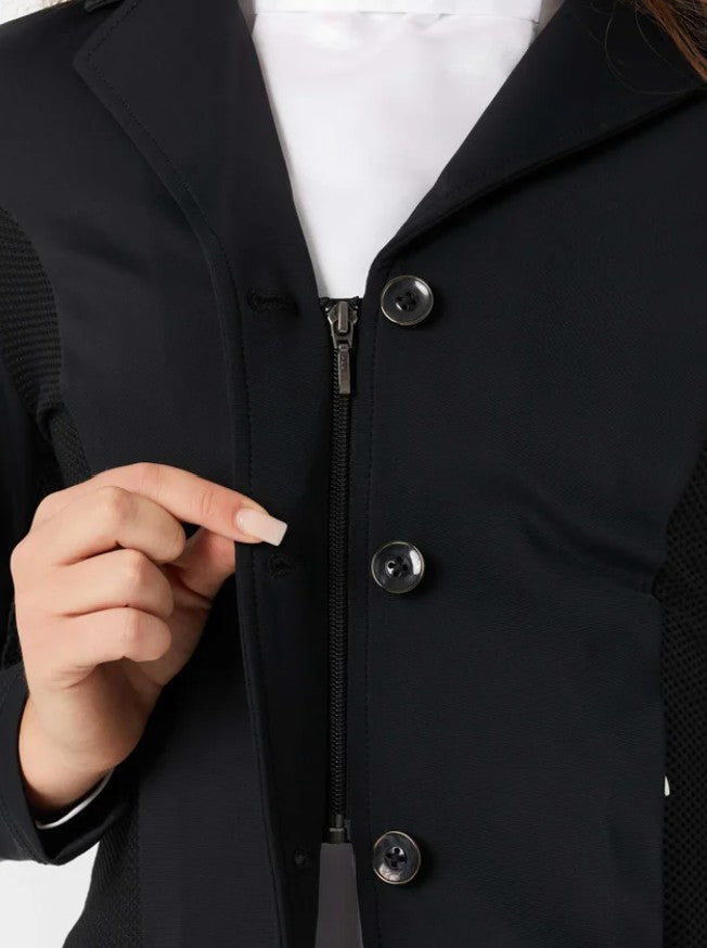 Hybrid Navy Show Coat, Ovation mesh