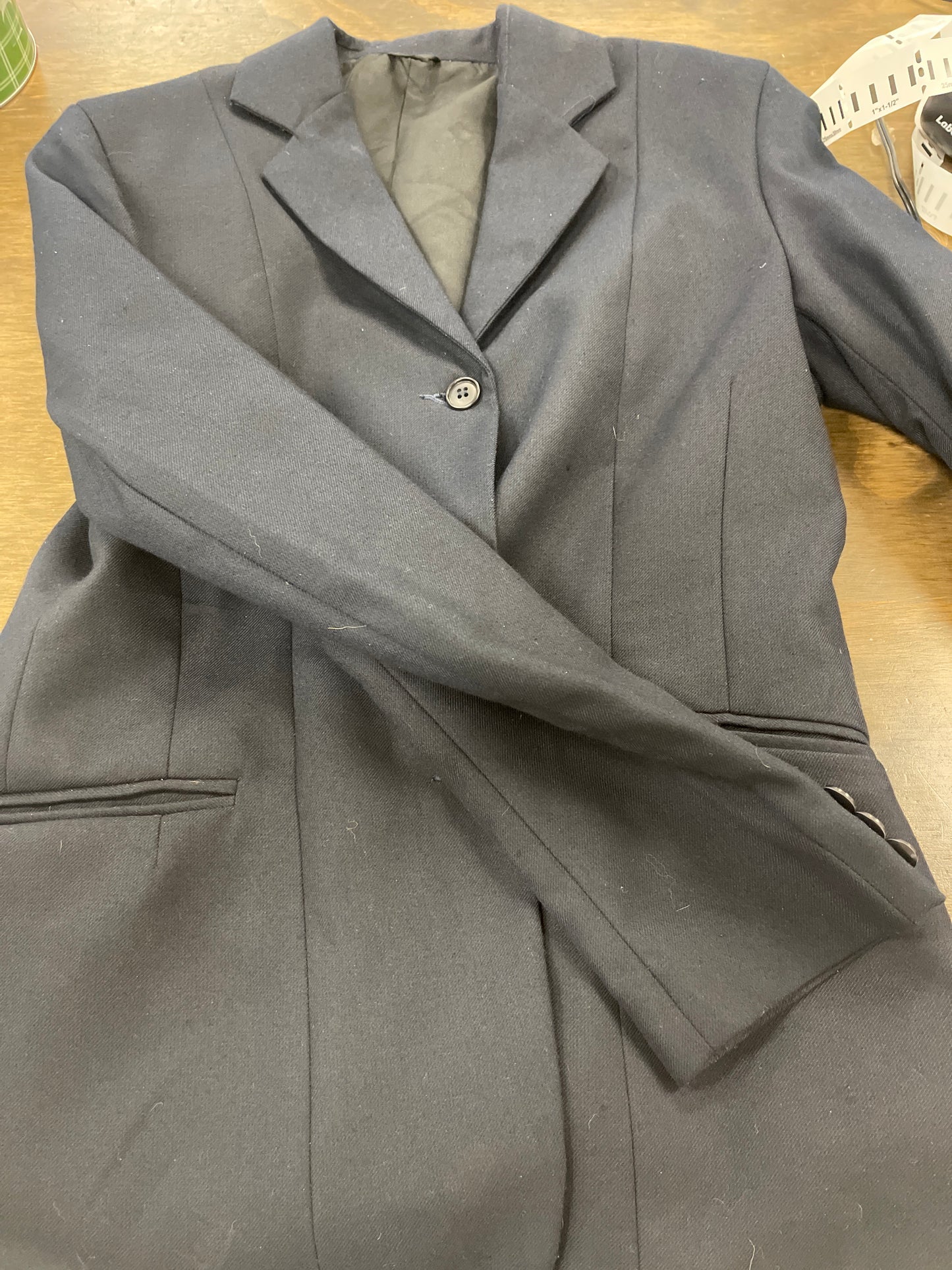 Sz Lds 8 Navy starter show jacket, tuffrider coats074