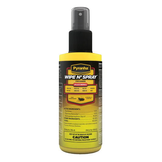 Pyranha Wipe N' Spray fly spray (YELLOW)