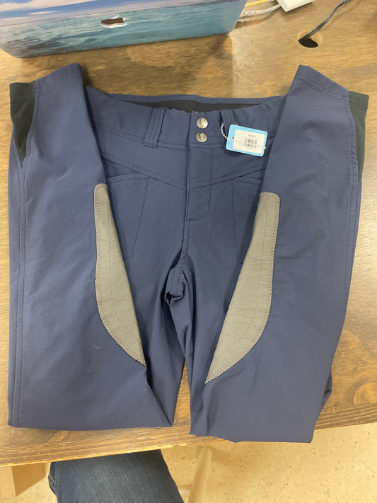 2. Kids L navy Knee patch Kerrits breeches, pants107