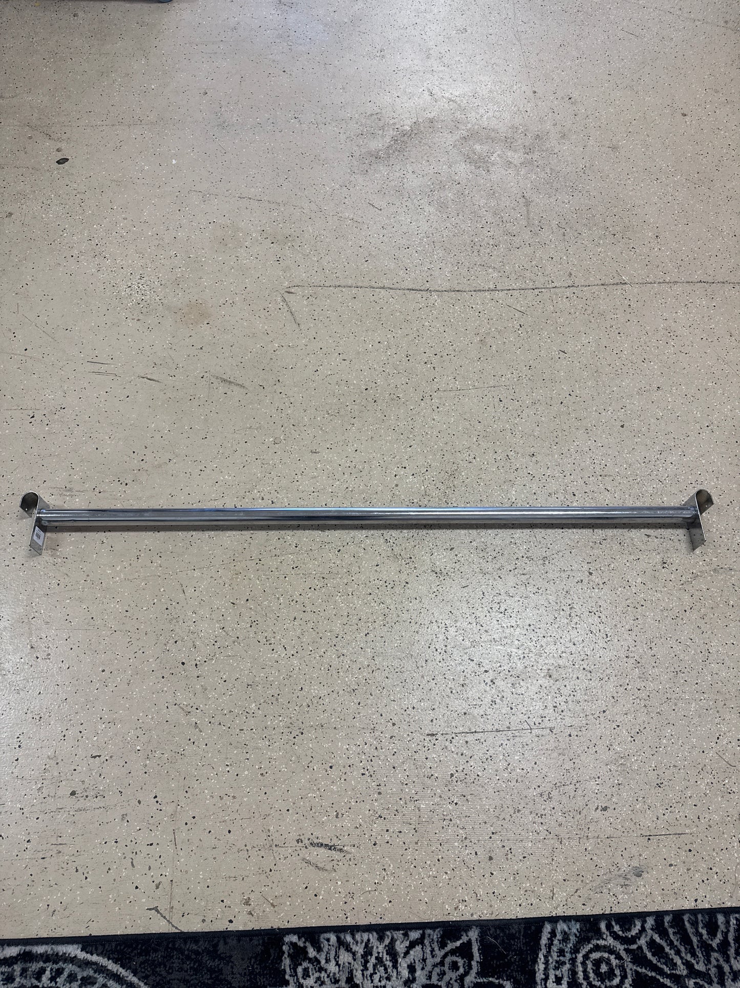 48" Chrome hangrail for gridwall
