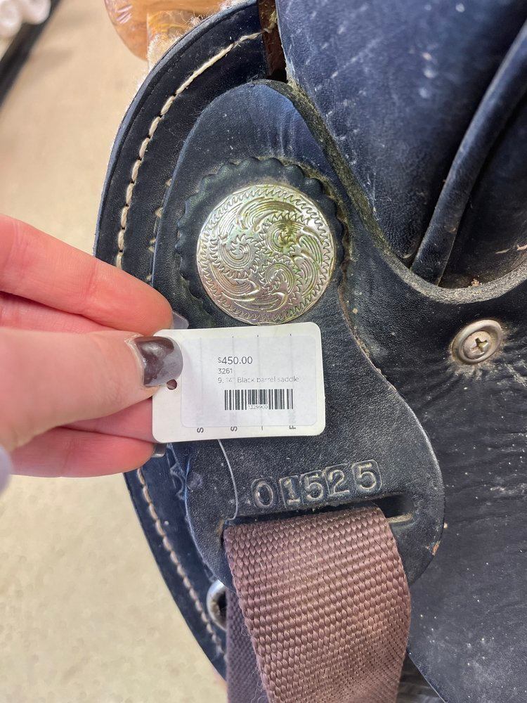 9. 14” Black barrel saddle