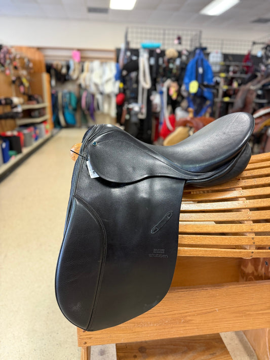 74. 18” Wide Tree Dressage Saddle Stubben