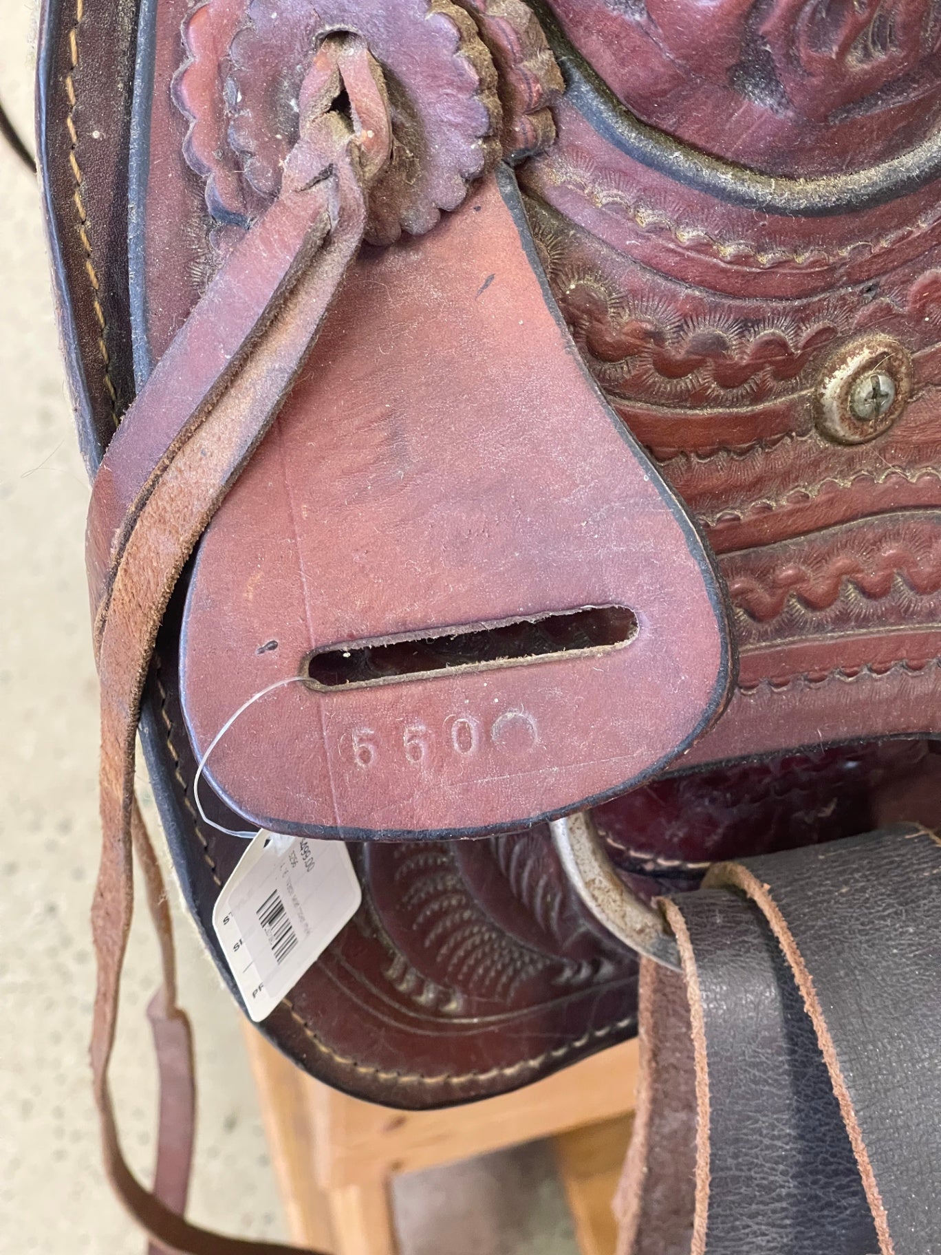 16” SQHB Slick seat roper saddle