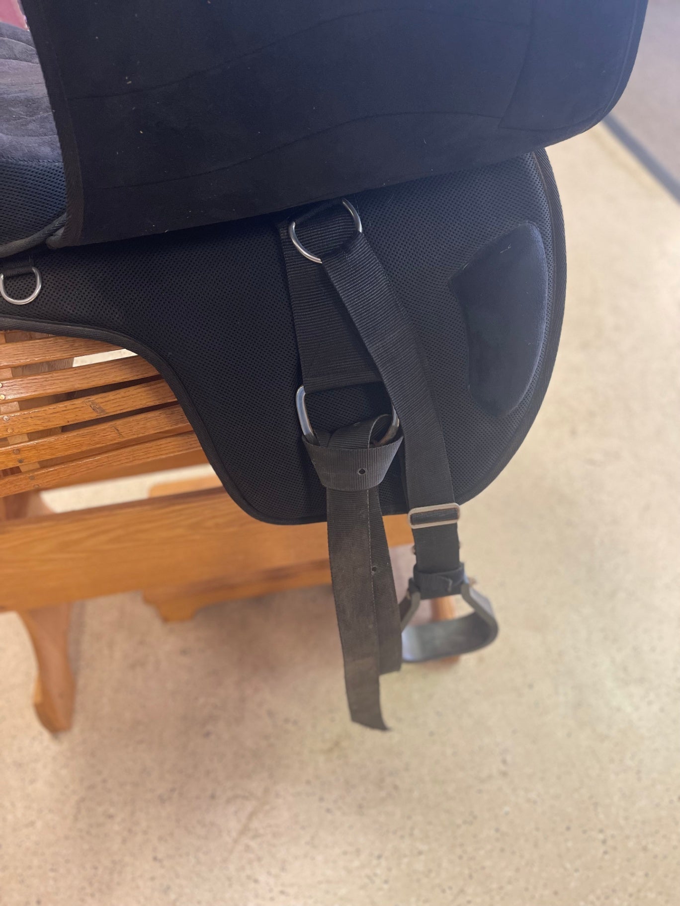 29. Large Black Bareback Saddle with Western rigging, Stateline Tack