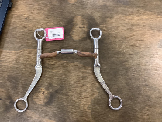25. 5” low port swivel shank myler bit, 5” long shanks