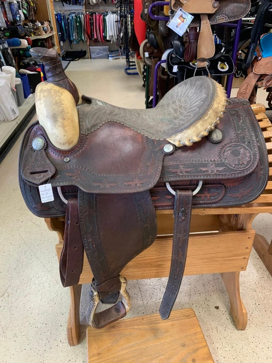 1. 16” Dale Fredricks roping saddle w/back cinch