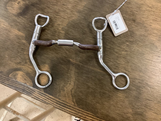 24. 5” low port swivel shank myler bit, 3” long shanks
