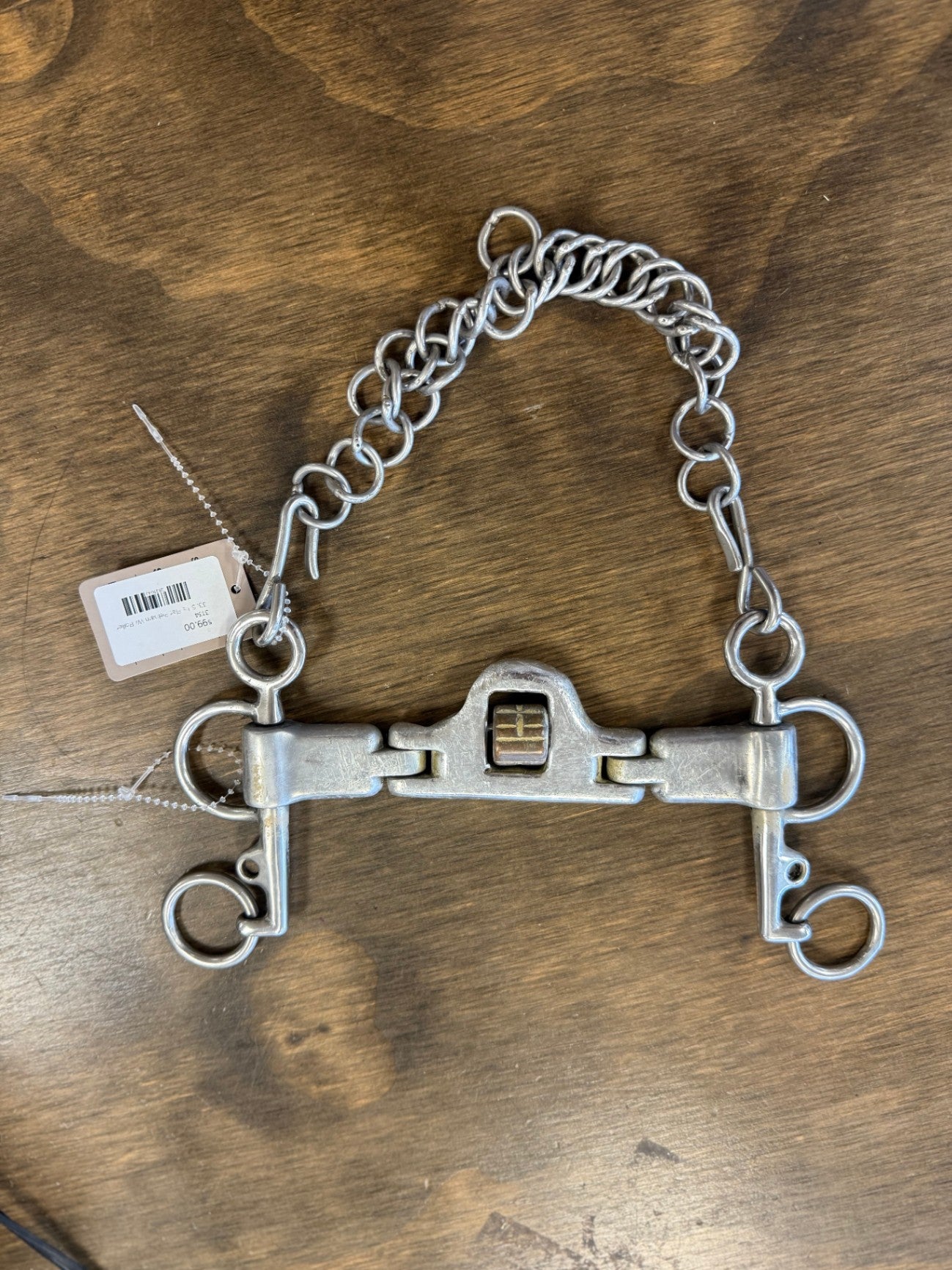 33. 5 ½ Flat Pelham Bit W/ Roller, Milkner