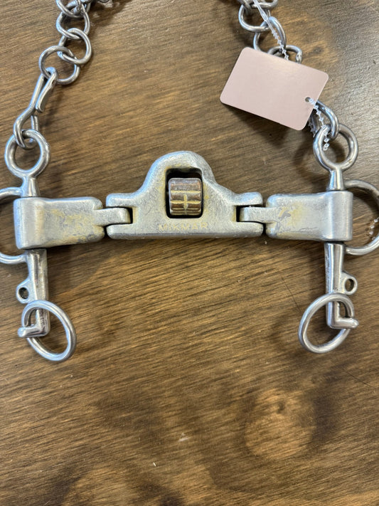 33. 5 ½ Flat Pelham Bit W/ Roller, Milkner