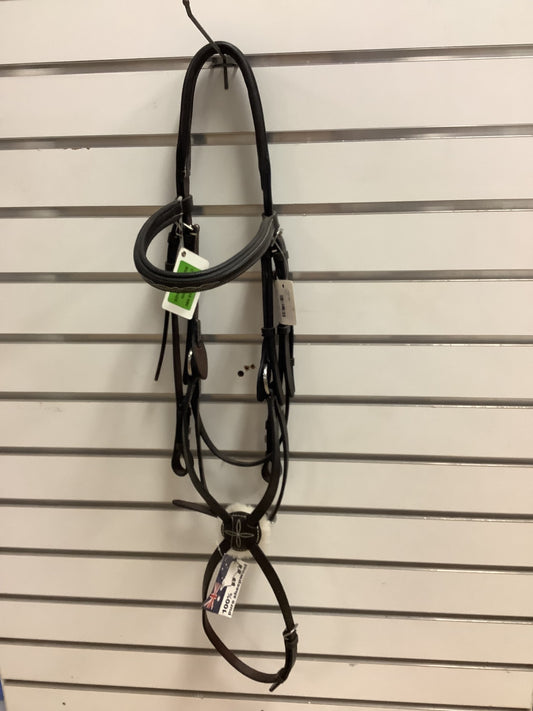 119. Oversize brown monocrown figure 8 bridle