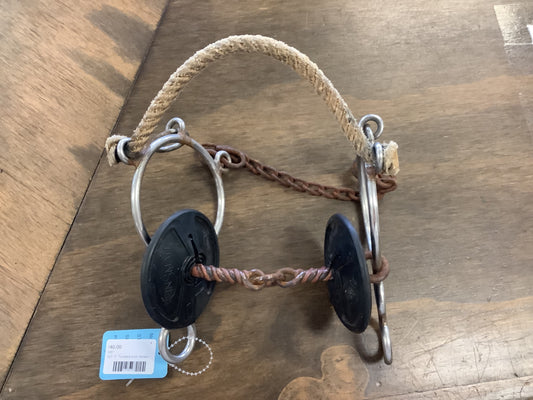 5” Twisted wire lifesaver 3 ring gag hack combo bit, Enlo