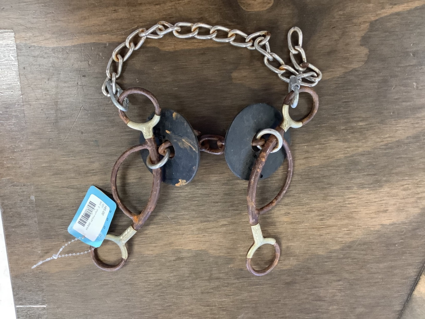 646.    5” chain mouth gag bit, Martha Josey/Circle Y NWT