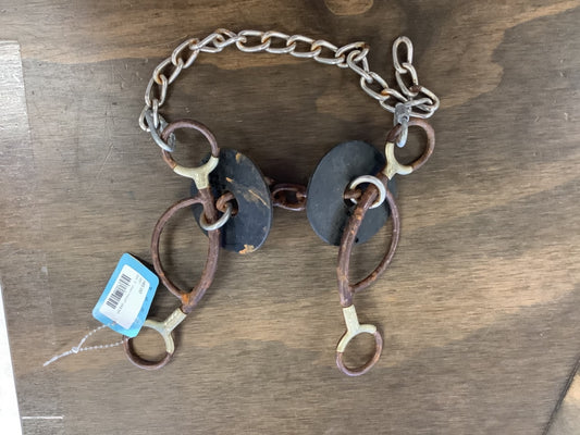 646.    5” chain mouth gag bit, Martha Josey/Circle Y NWT