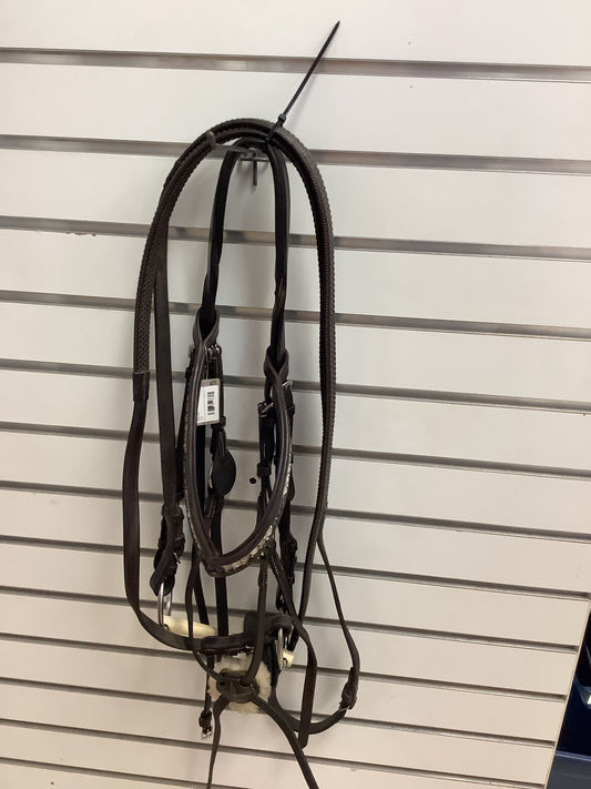 65. Full hunt bridle/fig 8/custom brow/rubber grip reins