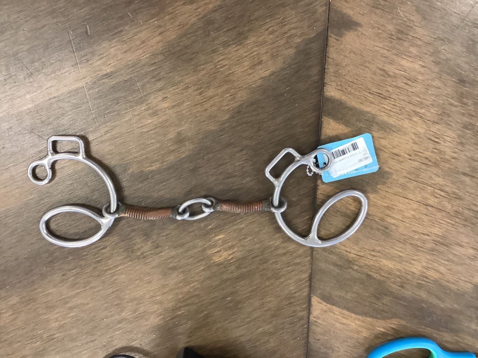 647.   5” Sweet 6 copper wrapped lifesaver bit, reinsman