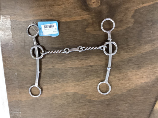 648.     5” twisted wire dogbone Gag bit, Carol Goostree/Classic Equine