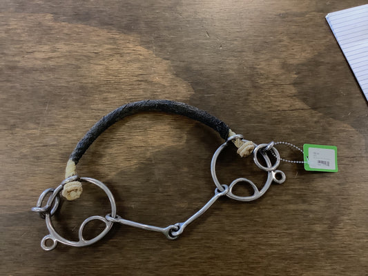 19. Smooth mouth single break combo gag bit, missing chain
